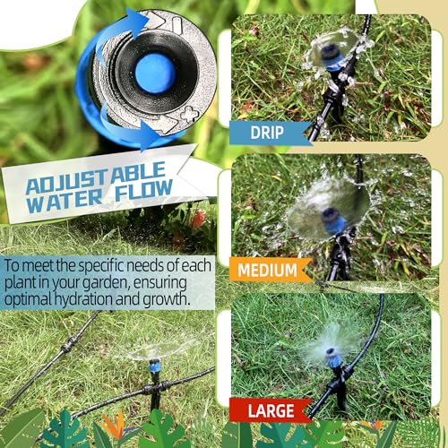 image for Spalolen 20PCS Push-to-Fit Drip Irrigation Emitters for 1/4 inch Irrig