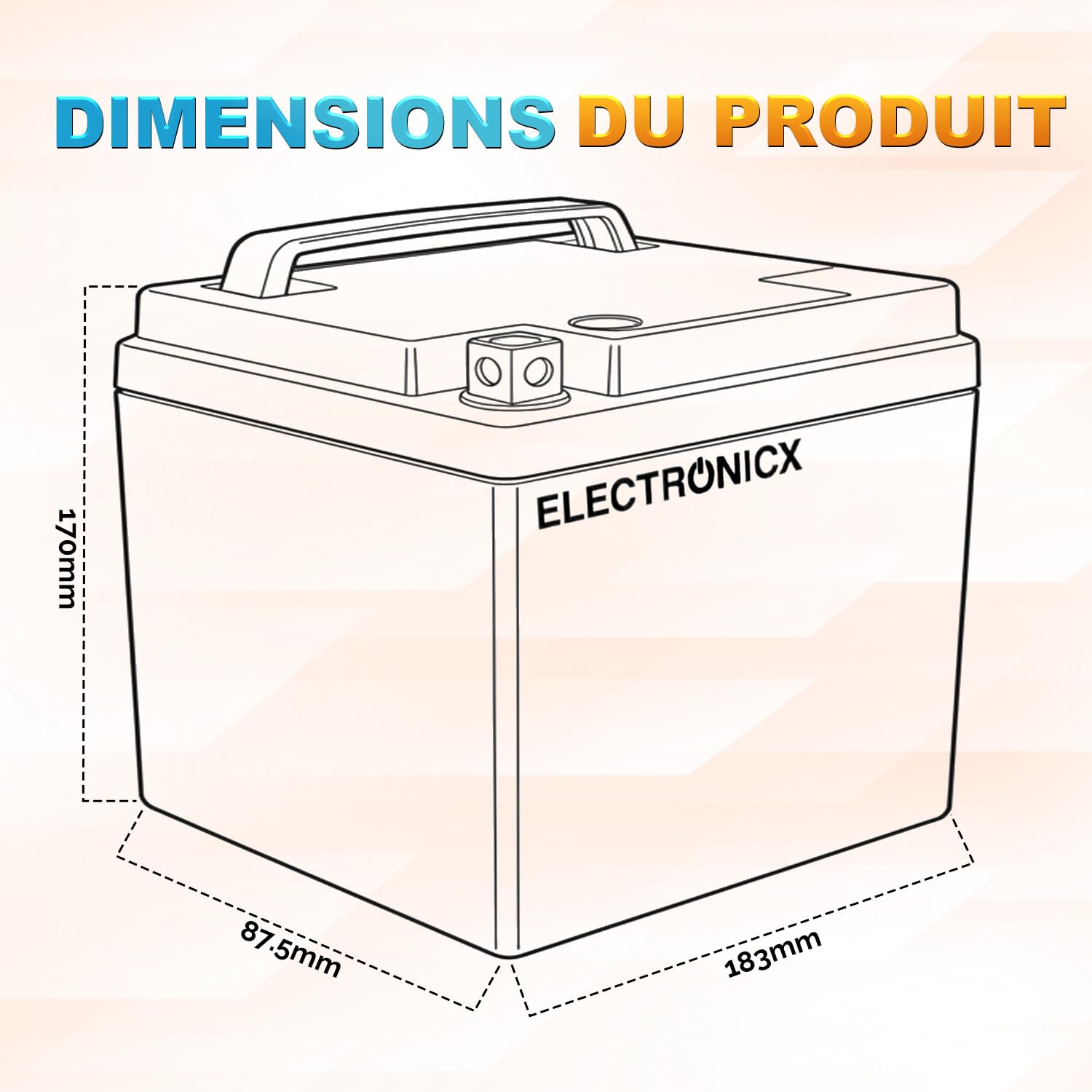 Electronicx GEL-51814 Batterie moto 12V 19Ah 245A – puissante, sans entretien, scellée et étanche, technologie gel, haute performance pour moto, scooter, quad, ATV, motoneige