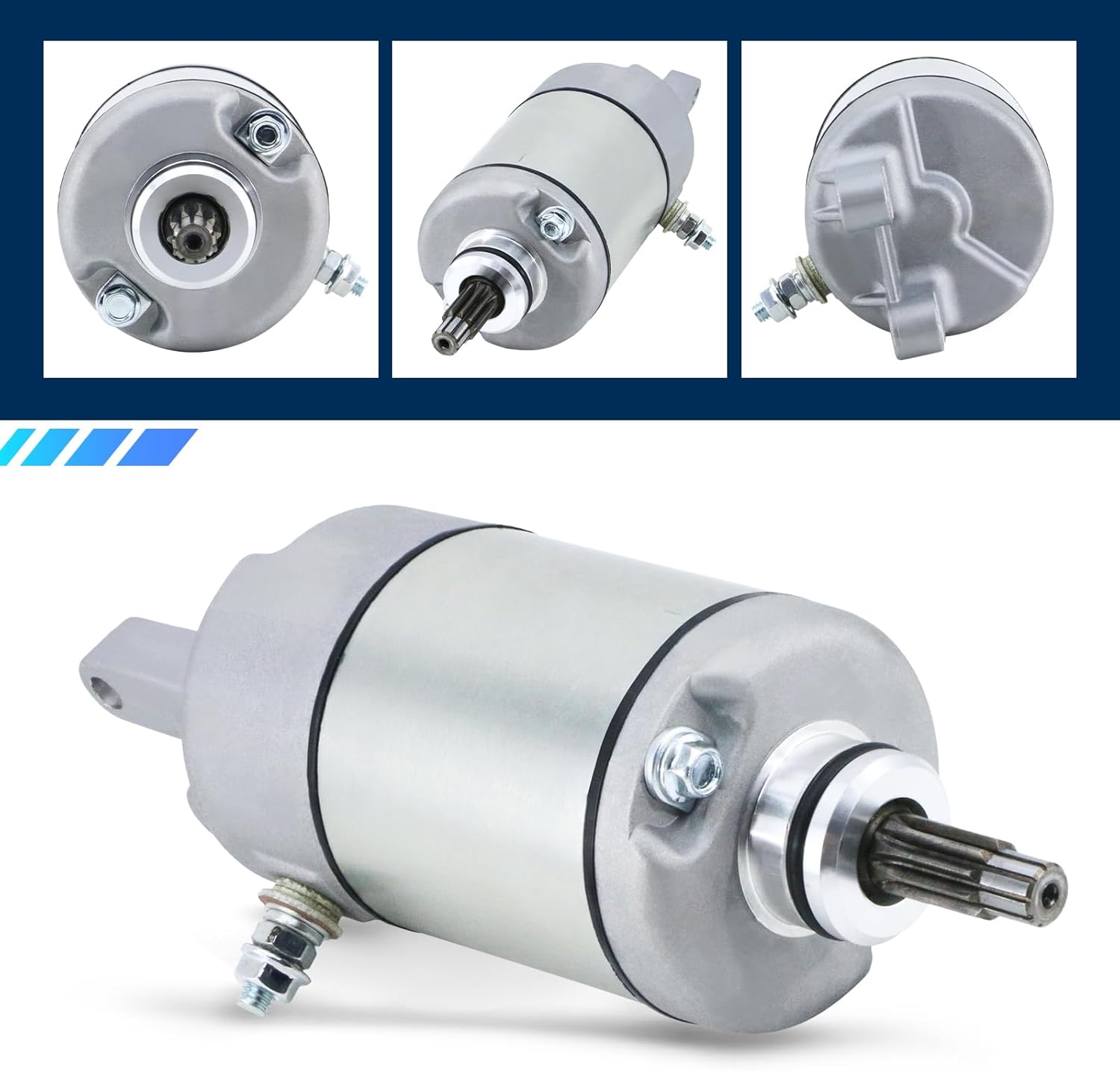Starter Replacement New for Honda ATC250 TRX300, 1987 TRX250 ATC250SX ATC250ES Big Red, 1988-2000 TRX300 FourTrax, TRX300FW FourTrax 4x4, 31200HC4023 31200HC4033 SM13213 128000-4400 SMU0028 41054001