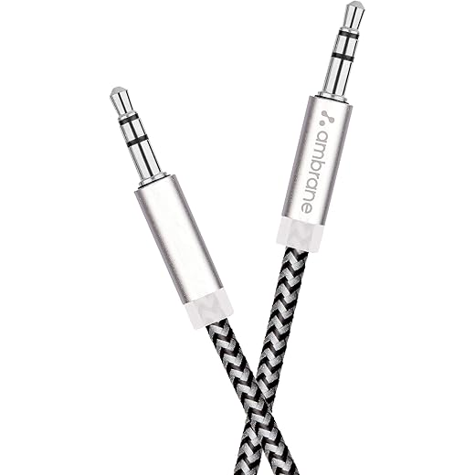 Ambrane AUX Stereo Audio Cable 1.5m 5mm