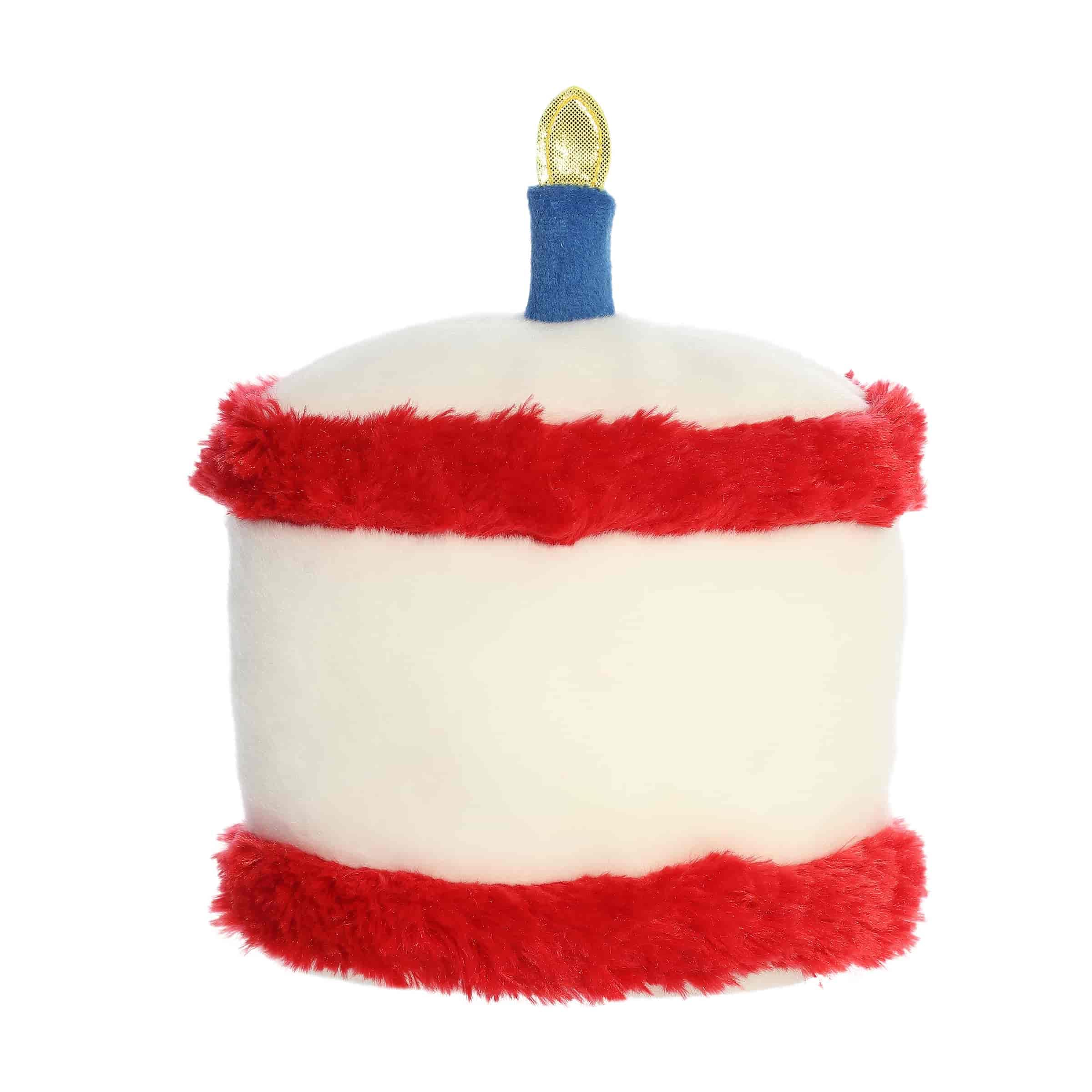 Aurora® Adorable Palm Pals™ - Peluche America B'Day Cake™ in edizione limitata, personaggi divertenti ora in grandi dimensioni, perfetto per decorare stanze e regali di compleanno, 17,8 cm
