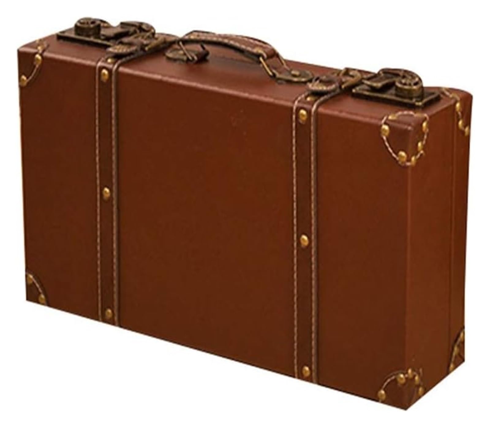 Maleta Retro de Madera, Caja de Almacenamiento, para decoración del hogar, Fiestas, Bodas, Accesorios de fotografía, Ventana, Estilo Europeo, 6 Colores, 3 tamaños (E-44X11.5X22CM)
