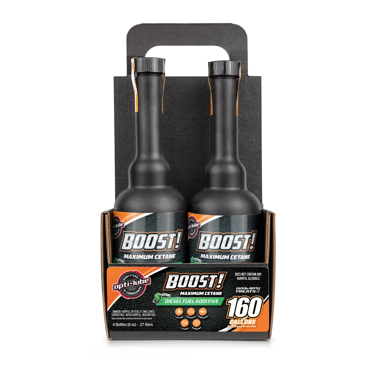 Opti-Lube Boost! Maximum CETANE Formula Diesel Fuel ADDITIVE: 8oz Long Neck Bottles (4 Pack)