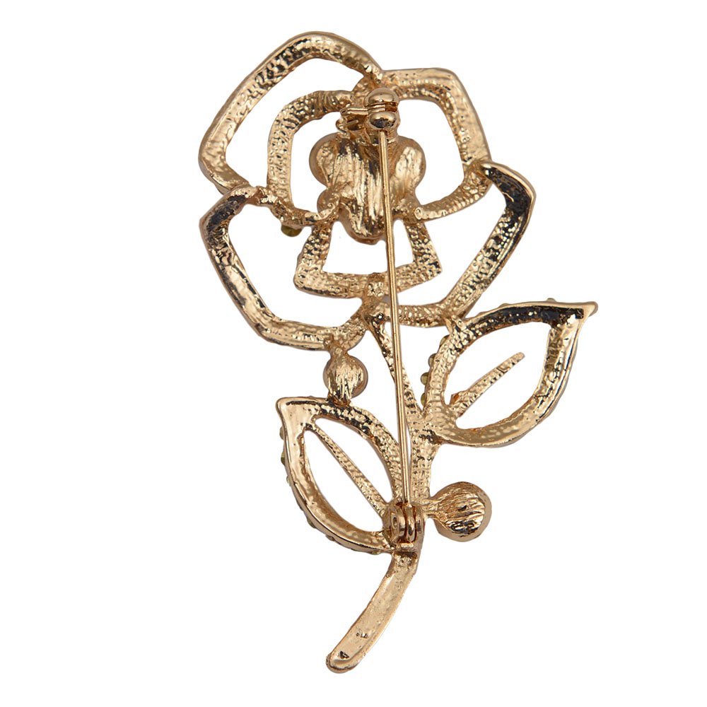 Elegant Crystal Brooch Pin