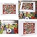 Bgraamiens Puzzle-Puppies’ Party-1000 Pieces Cute Cartoon Dogs Puzzle Color Challenge Jigsaw Puzzles for Adults and Kids