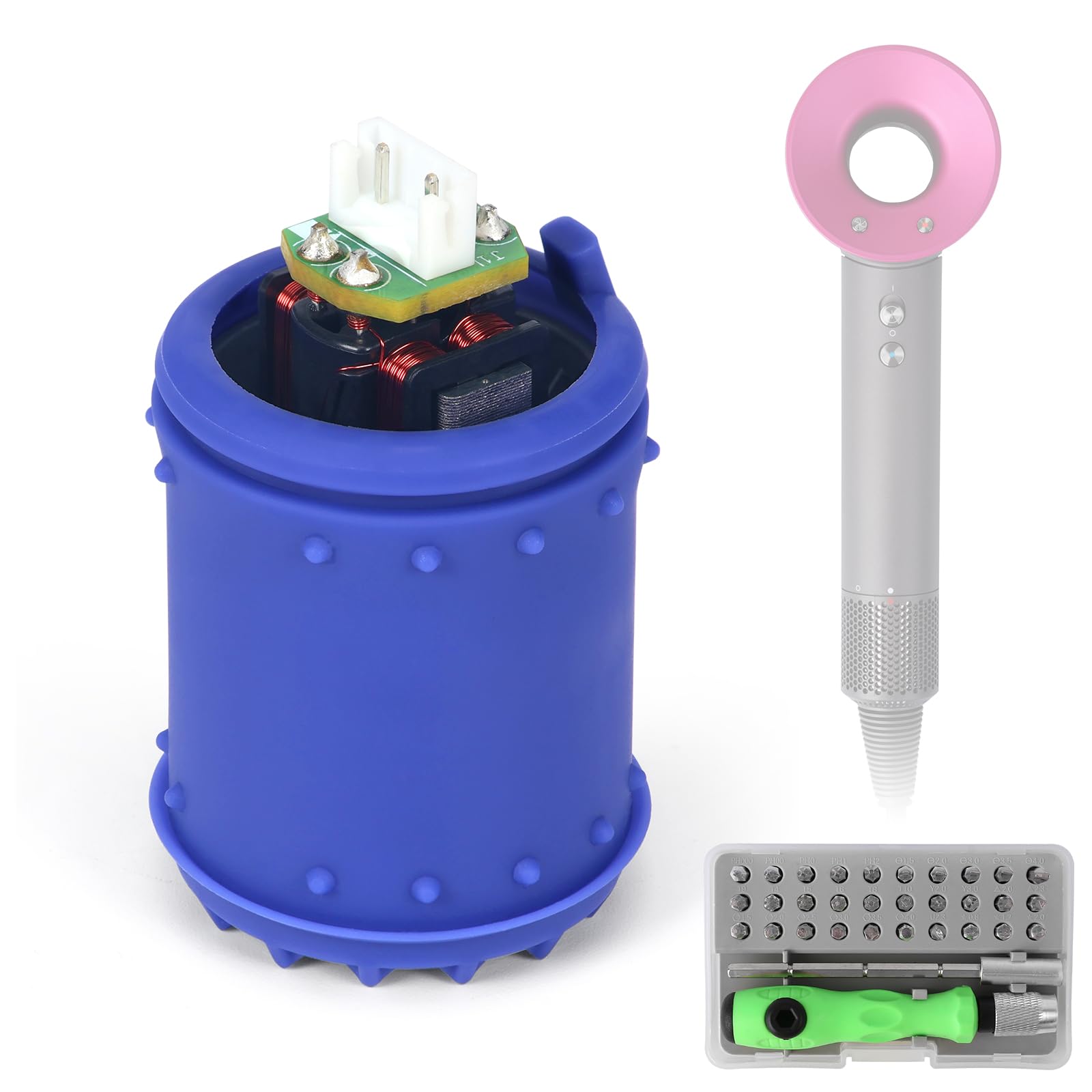 【ジャンク品】Dyson Supersonic ヘアドライヤー 青 ダイソン＞Dyson Supersonic Nural Shineヘアドライヤー／ブルー
