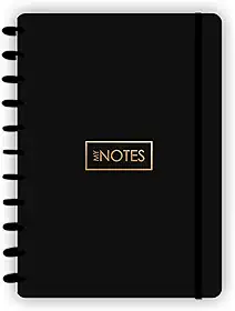 Caderno de Disco A4 Grande Preto com 80 folhas abyara graf (tipo caderno inteligente)
