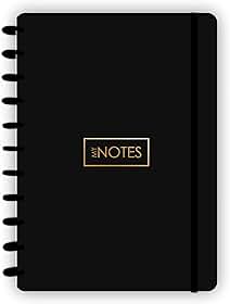 Caderno de Disco A4 Grande Preto com 80 folhas abyara graf (tipo caderno inteligente)