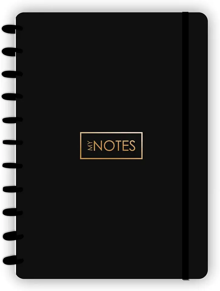 Caderno de Disco A4 Grande Preto com 80 folhas abyara graf (tipo caderno inteligente)