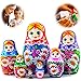 AEVVV Russian Nesting Dolls Handmade Matryoshka Dolls 5.3 in - Traditional Russian Nesting Dolls for Kids - Stacking Nesting Doll Set 7 pcs