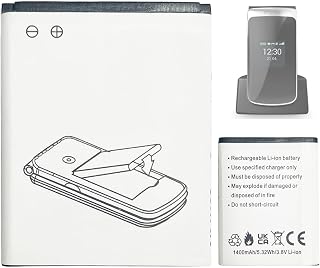 Emporia Touch Smart 2 - Batteria di ricambio AK-V188, 1400 mAh, compatibile con Emporia Touch Smart 2