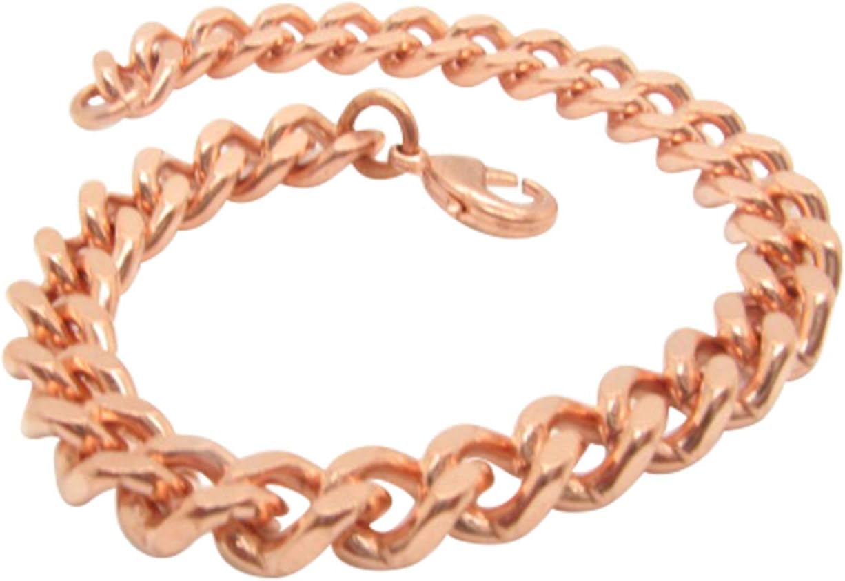 Men's 8 1/2 Inch Solid Copper Link Bracelet CB646G 3/8 of