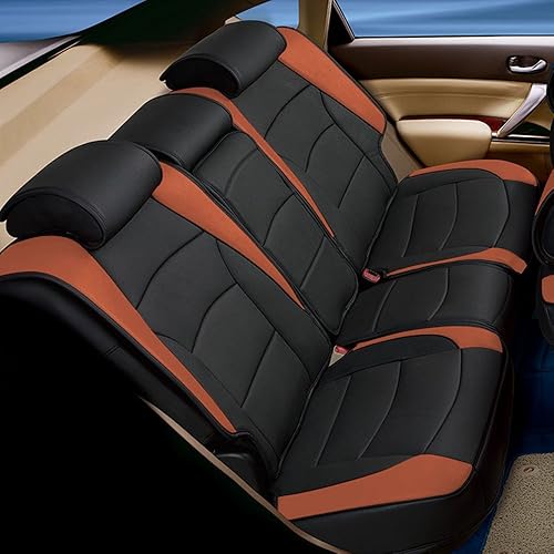 Miniatura 10 de FH Group PU205102 - Juego de cojines de asiento de piel sintética de alta calidad (rosa) con regalo, ajuste universal para automóviles y camionetas