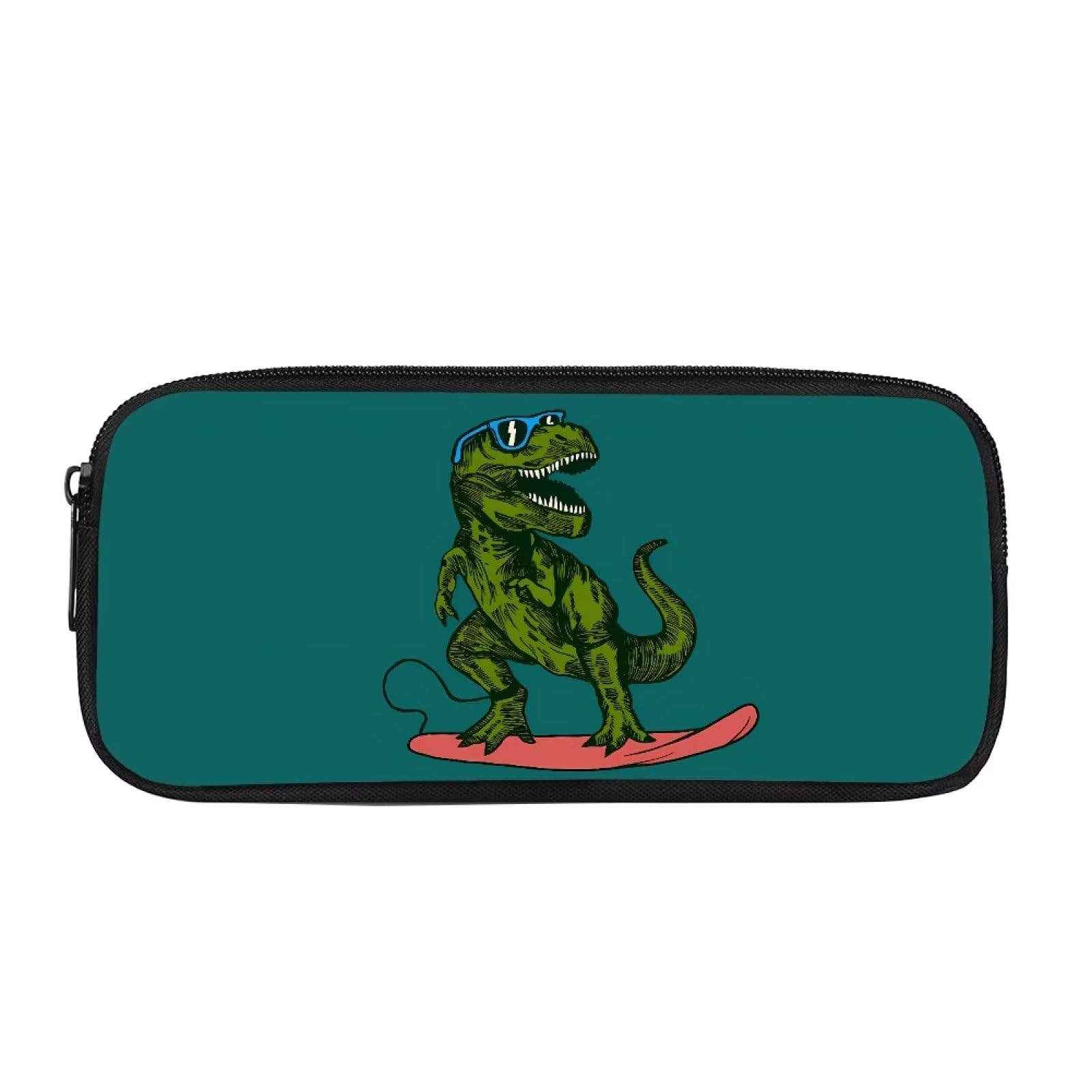 Belidome Green Dinosaur Skateboard Pen Boxes Bag for Teen Girls Adults โ image 1