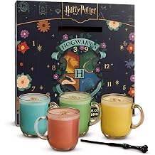 Harry Potter Hot Chocolate Advent Calendar 2025-12 Days Christmas Countdown Calendar of Delicious Colour Changing Chocolate Flavour Drinks & Stirring Wand. Harry Potter Gifts for Kids