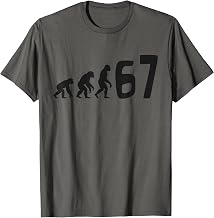 67 Meme Evolution Gen Alpha Slang Funny T-Shirt
