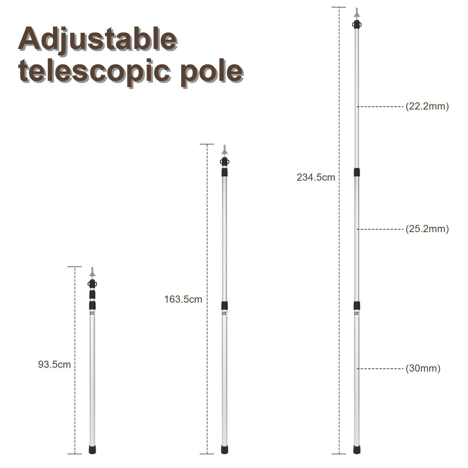 Garlando Multi-12 Tafel met telescopische stangen kopen