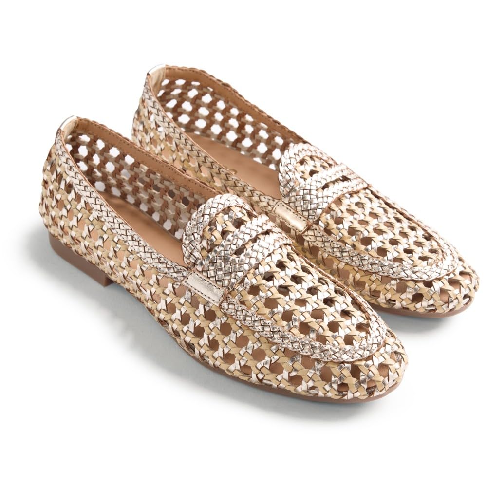 GIOSEPPO Women's Wabasha Loafer, Platinum, 7.5 UK