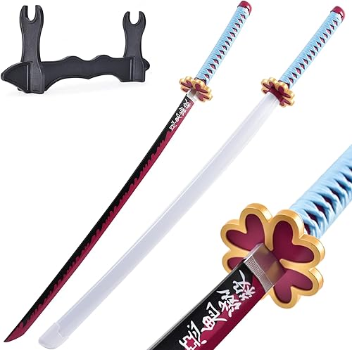 Demon Slayer Sword 41inch - with Stand Anime Sword- Zenitsu Sword & Tanjirou Sword & Rengoku Sword - Various Styles Available