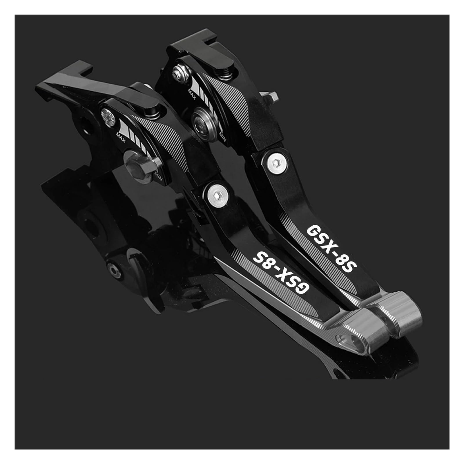 Moto Leva di Frizione del Freno per Suzuki GSX-8S GSX 8S 2023-2025 Allungabile Pieghevole Regolabile Maniglie Leva 1 Coppia Lega di Alluminio(Nero)