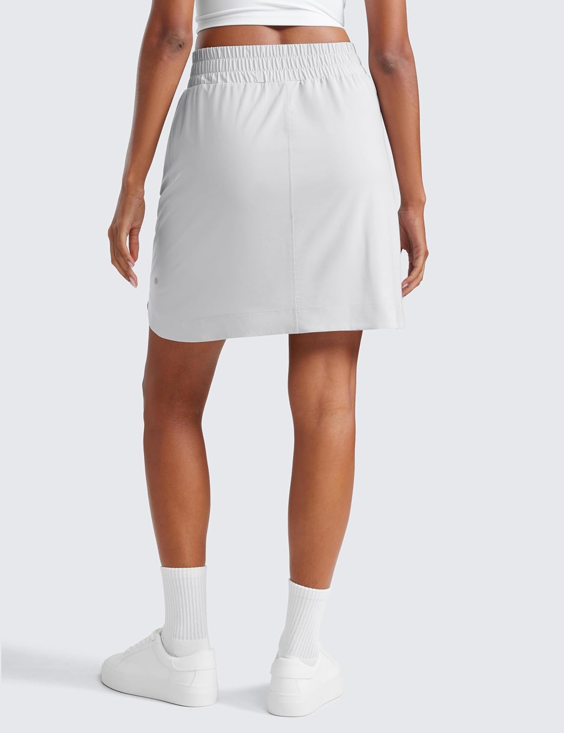 CRZ YOGA Golf Skirts for Women 18'' High Waisted A Line Athletic Casual Tennis Skort with Shorts Pockets - Image 2