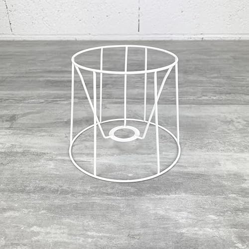 Lealoo Petite Carcasse Abat-Jour Américain 15 cm, Armature Cone 6 Branches en epoxy anticorrosion, pour E14 Cover