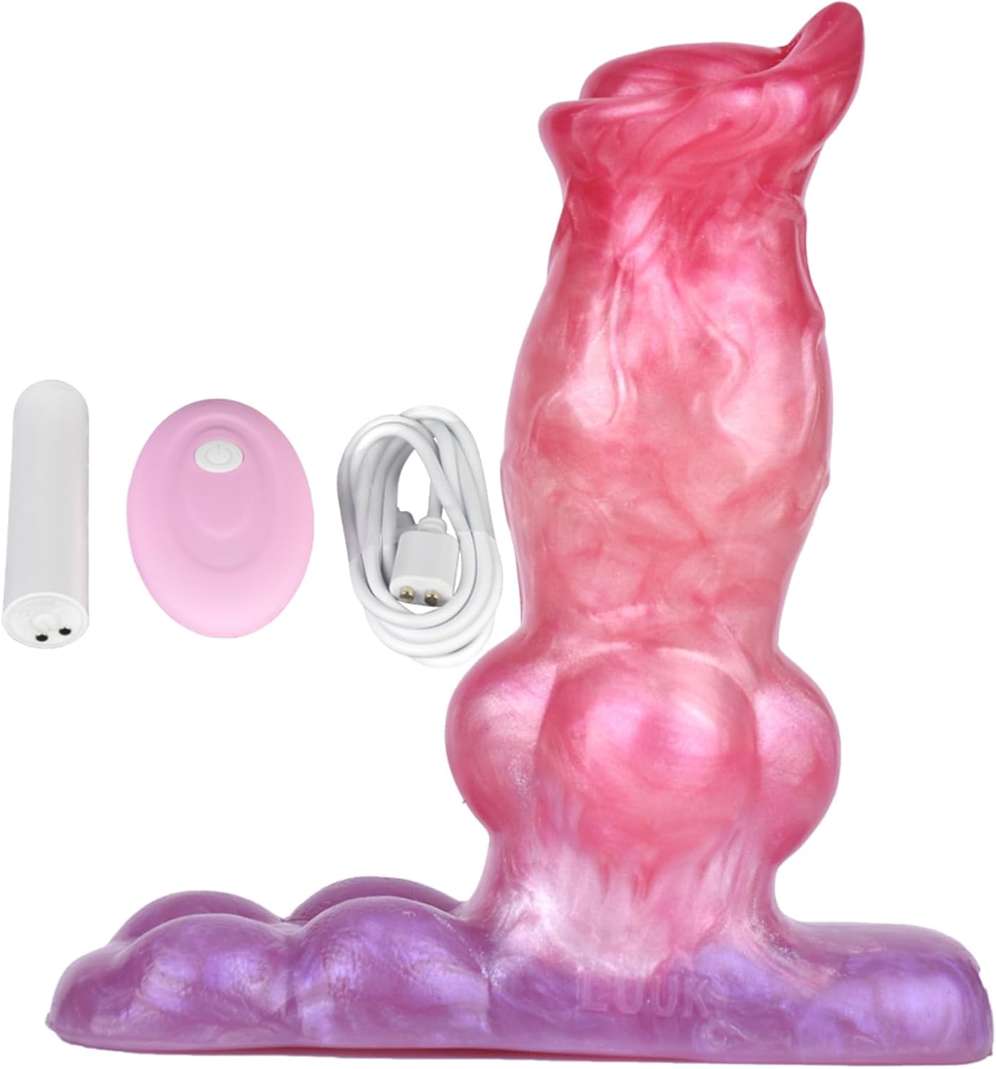 5.7" Small Dildo Vibrator Monster Dildo Butt Plug Toy, Couples Silicone Dildo Dragon Dildo with Knot, Anal Vibrating Dildo Adult Sex Toy