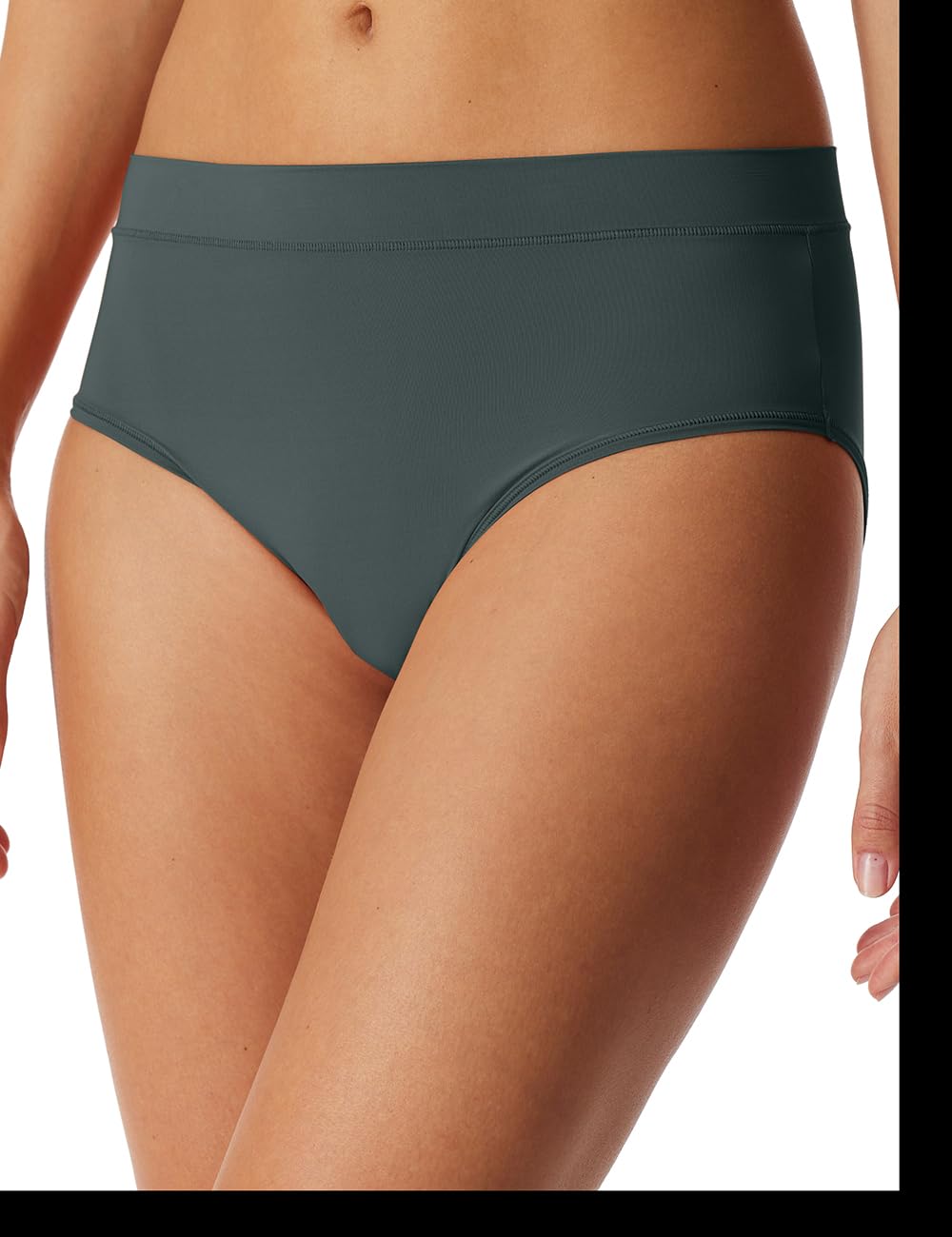 Schiesser Women's Retro Soft Unique Micro Briefs, Dark Green_181423, 18