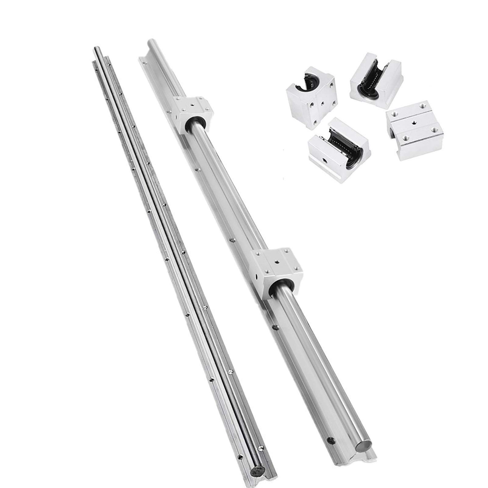 Profesjonalna prowadnica liniowa 16 mm SBR16 200-1500 mm z pełnym podparciem i liniowym blokiem łożysk SBR16UU, część CNC. (blok 2p szyn 4p, 800 mm)