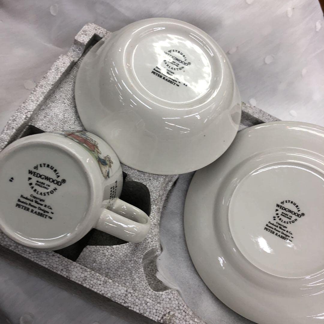 ウェッジウッド ピーターラビット旧刻印3pセット