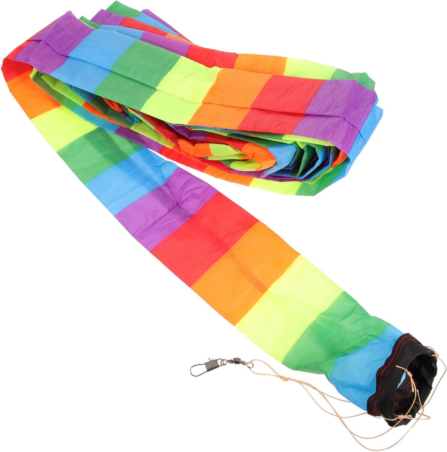 5pcs Colorful Kite Tail Streamer Accessory for Outdoor Fun Rainbow Design Easy to Install and Fold for and Flying Activities Parks and Beaches