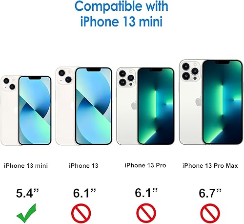 Miniatura 2 de JETech Paquete de protector de pantalla para iPhone 13 mini de 5.4 pulgadas con protector de lente de cámara y funda antigolpes
