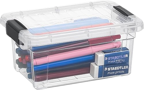 Miniatura 20 de Superio Caja de almacenamiento transparente con tapa, contenedores de plástico de 2.3 cuartos para organizar, cajas apilables, sin BPA, no tóxico,