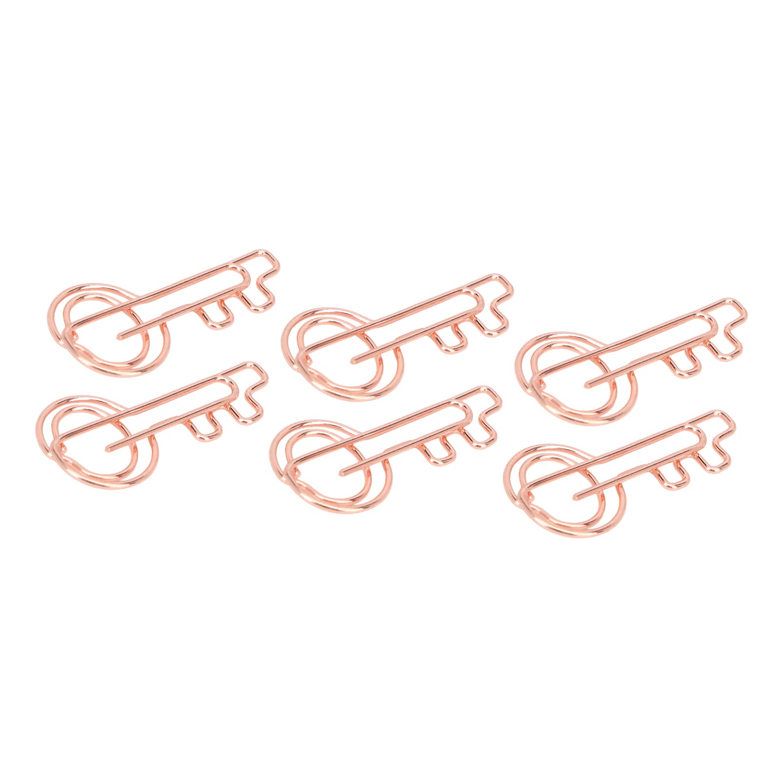 Lindos Clips De Papel, Suministros De Oficina De Oro Rosa (4