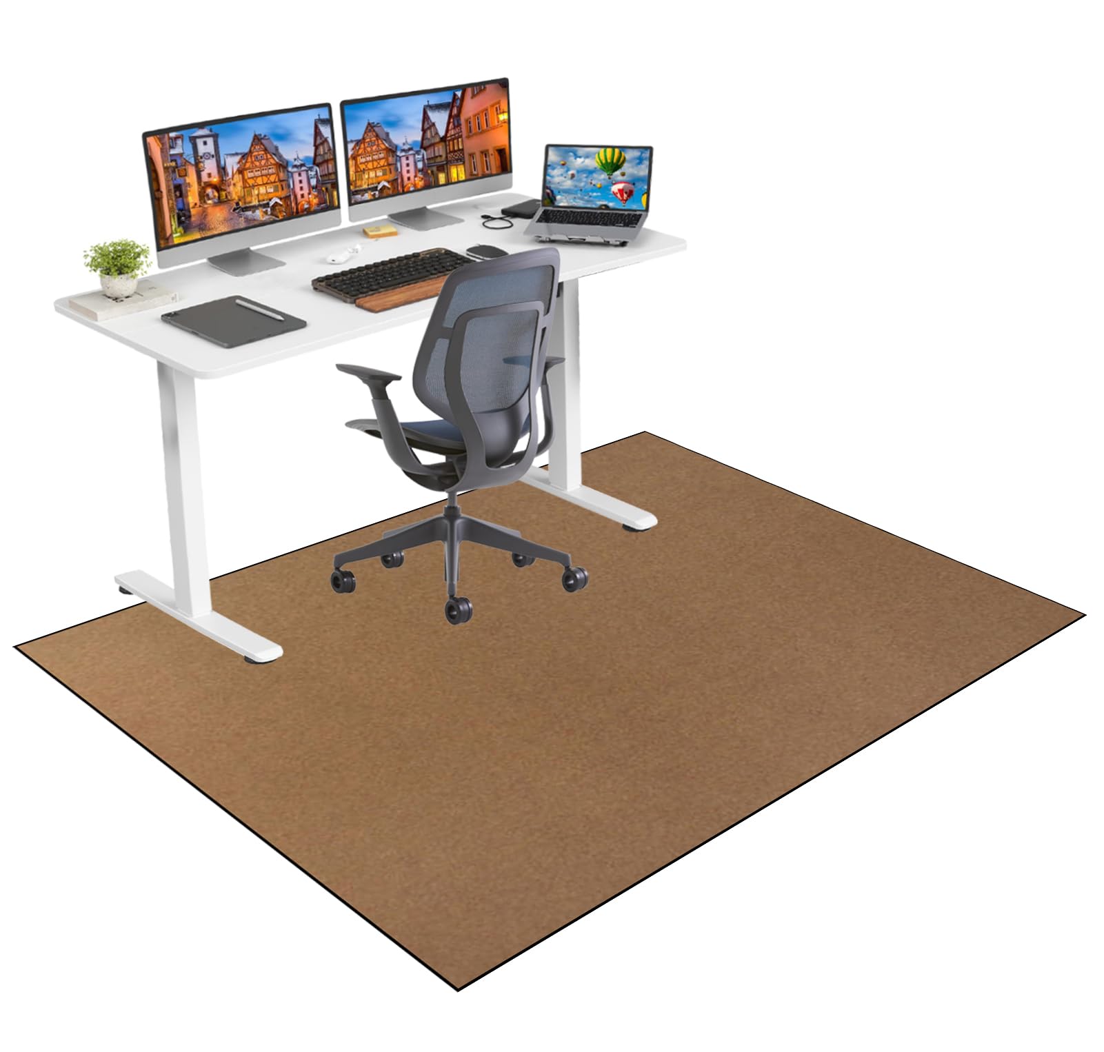 Office Chair Mats for Carpet Floor Gaming Desk Chair Mat for Rolling Chair Carpet Protector Chair Mat Hard Floor Protector Mat for Office Chair Large Computer Floor Mat for Gaming Chair 100 x 140 cm