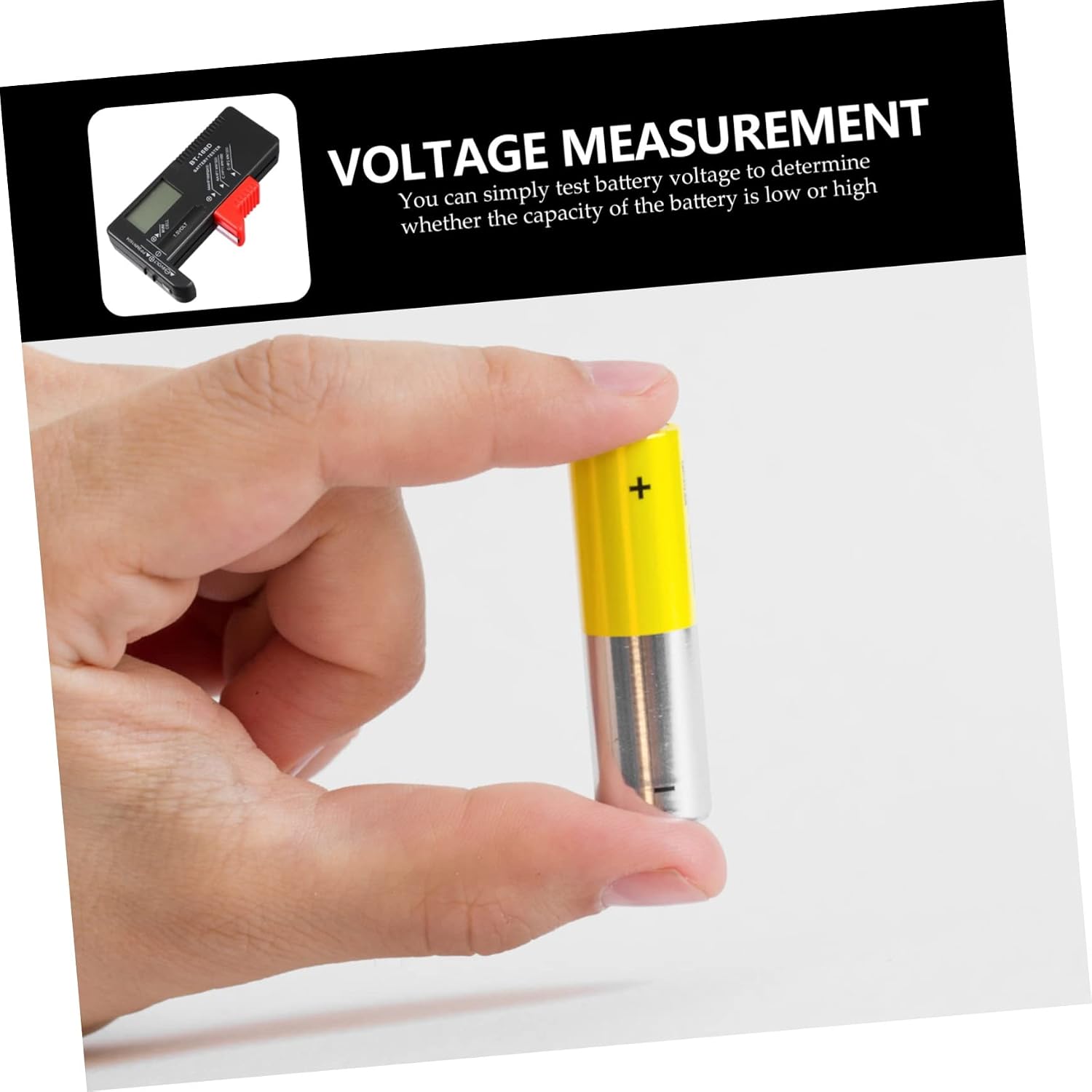 Bt-168d Battery Volt Checker Button Cell Battery Tester Aa AAA 9v Testers