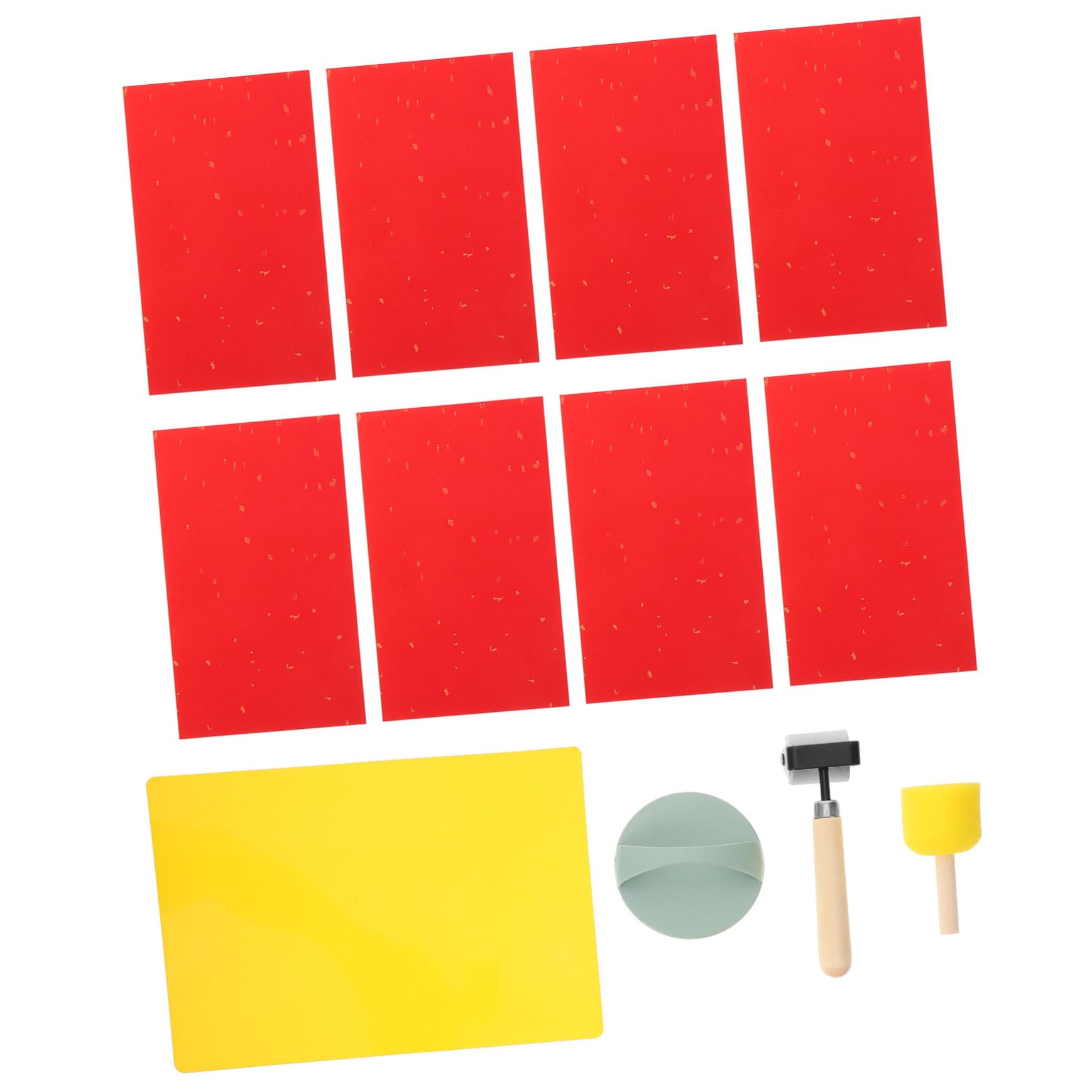 EXCEART 4 Set di Kit di Strumenti Innovativi per La Creazione di Timbri Rulli per Stampa Rulli per Inchiostro da Stampa Forniture Artistiche per Intaglio