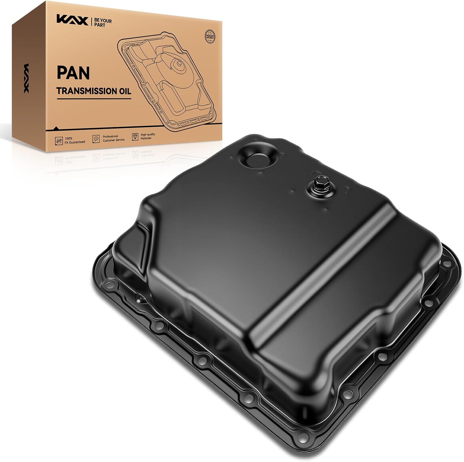 KAX 265-811 Transmission Oil Pan With Drain Plug Fit for Chevrolet Silverado 1500, GMC Sierra 1500 1999-2013, Chevrolet Tahoe 1998-2009, Chevrolet Suburban 1500 2000-2009
