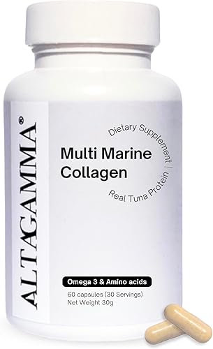 Colágeno marino para mujeres y hombres Glutatión, L-glutamina, vitamina b12 Cápsulas de colágeno marino hidrolizado Cabello saludable, piel, uñas