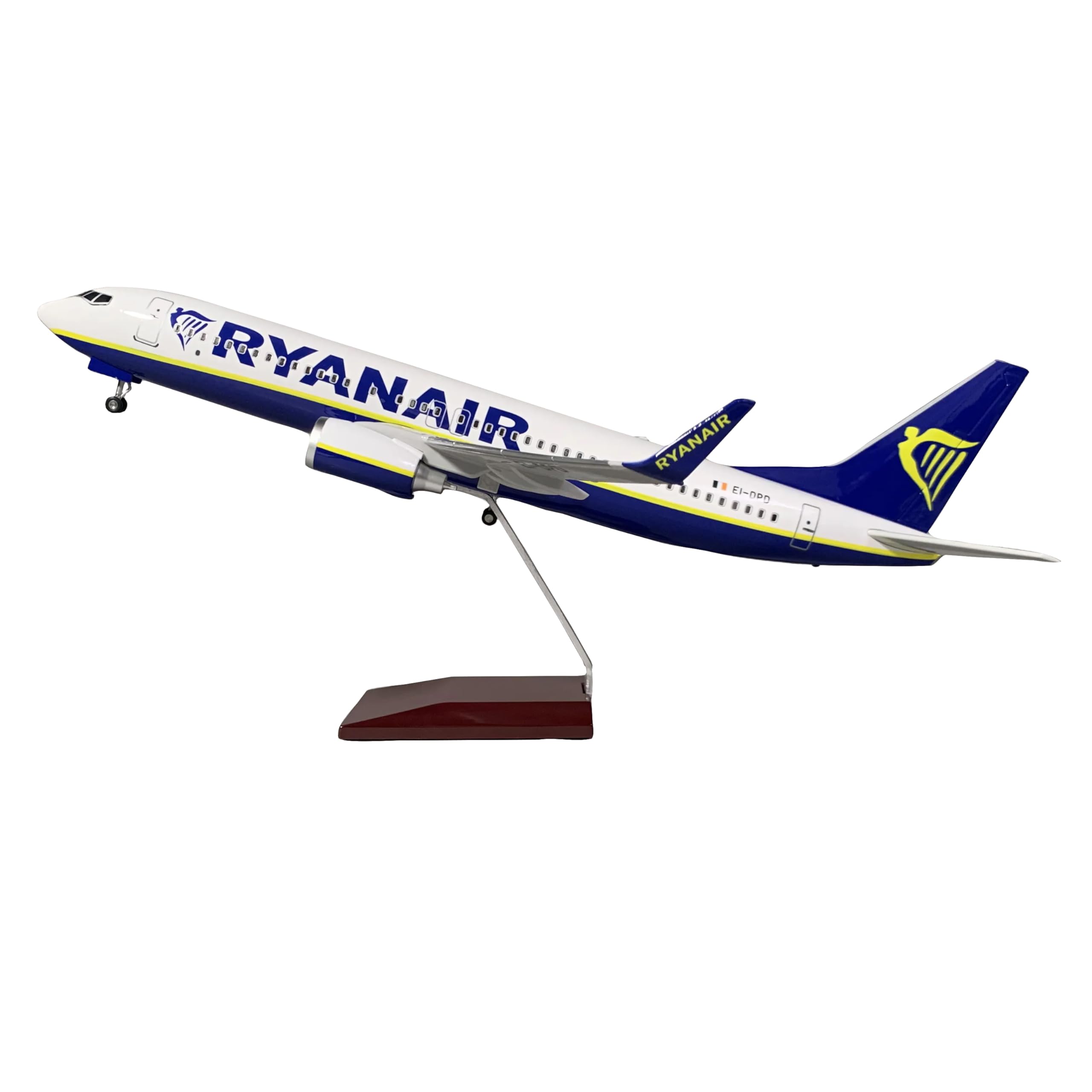 Extra Ryanair Boeing 737-800 LED Aircraft Model Plane - 1/85 Scale