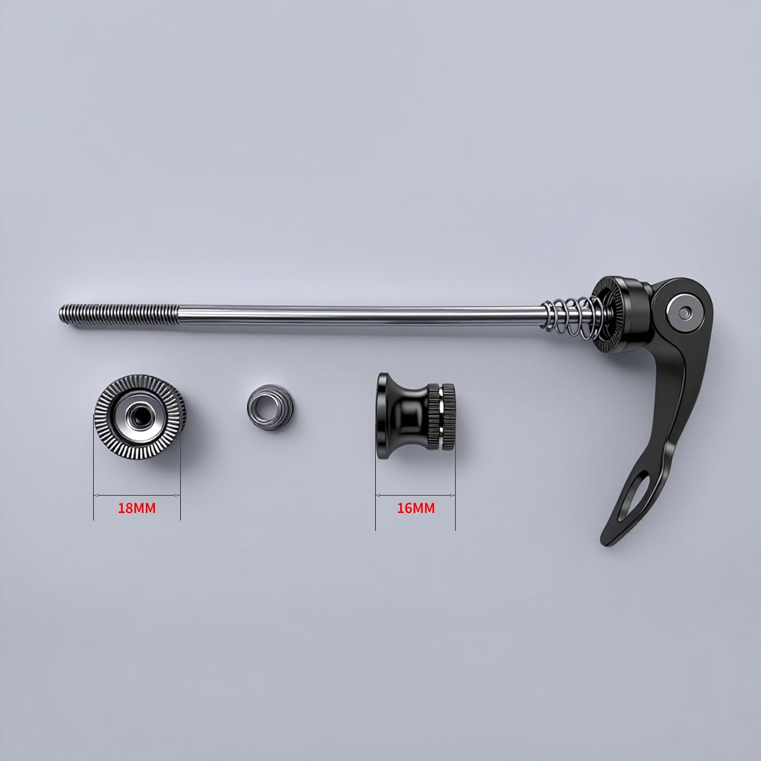 Bike Quick Release Skewer Front & Rear Wheel Axle for Mountain Bike/Road Bike/Bicycle/MTB Wheel Hub，Black a Pair