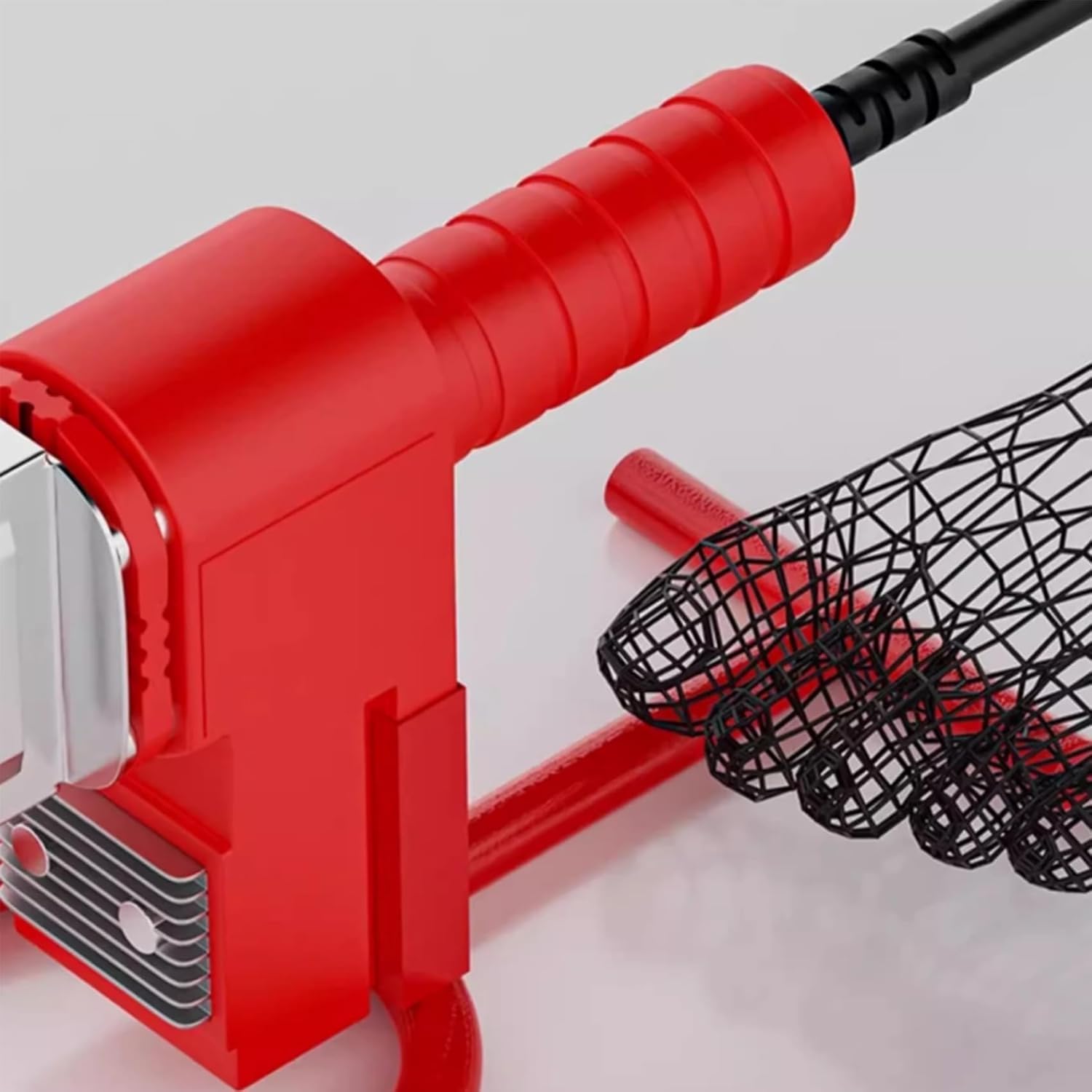 Máquina de soldadura de tubos de plástico, kit de herramientas de soldadura de fusión en caliente con línea antiquemaduras, ajustable de 0 a 320 °C, doble disipación de calor