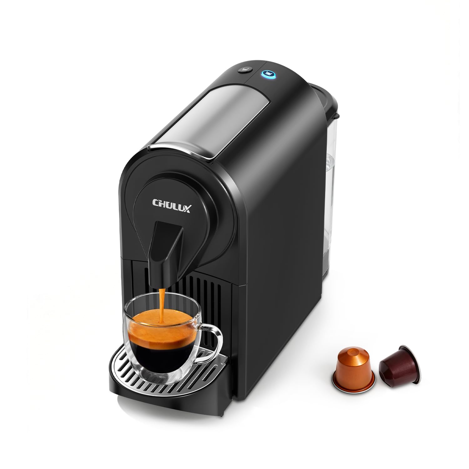 CHULUX Upgrade Baf -Pro Espresso Machine for Nes Original Pods 20Bar Rapid Extraction Home Espresso Coffee Maker for
