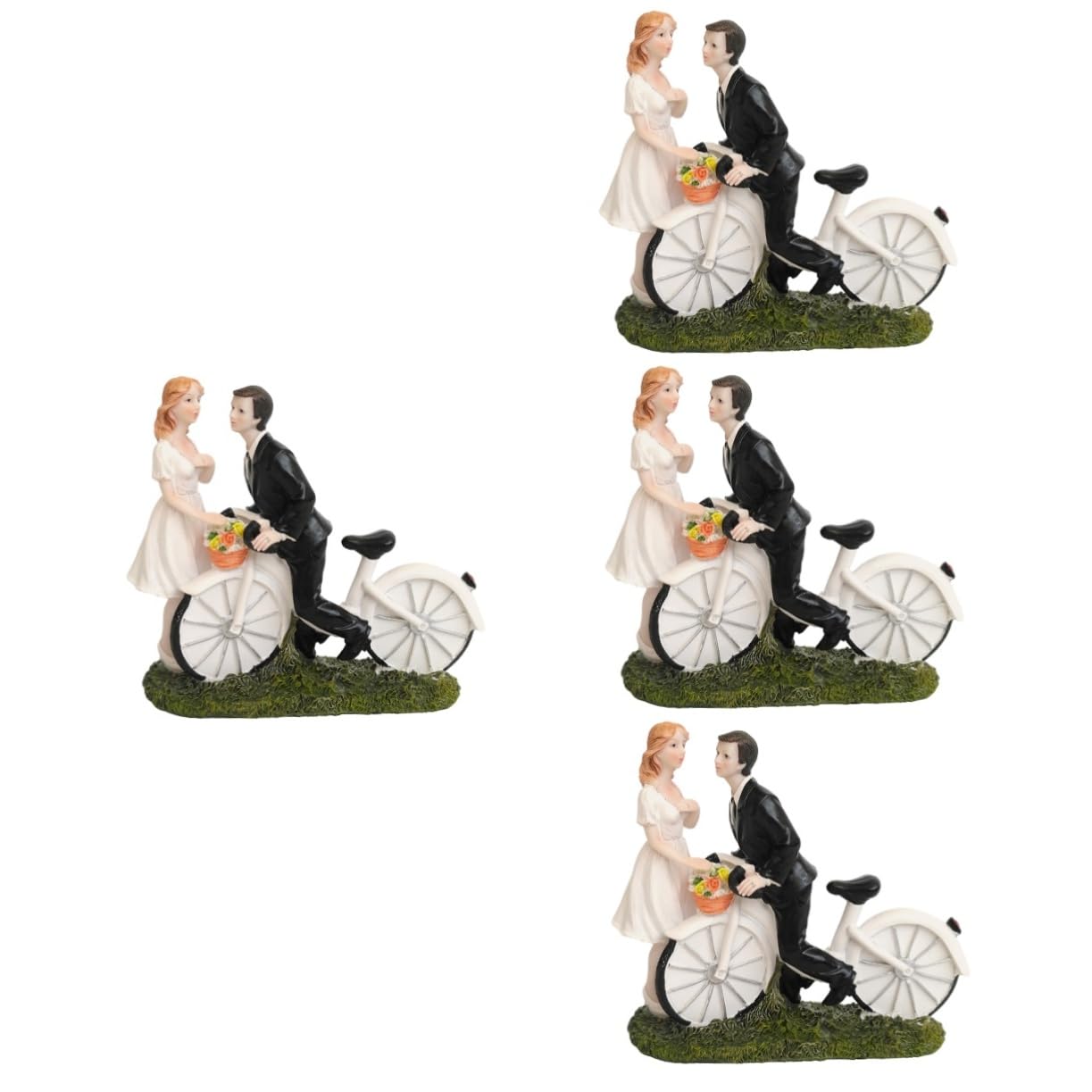 Décoration de gâteau pour couple mariés Ciieeo pour une réception de mariage élégante
