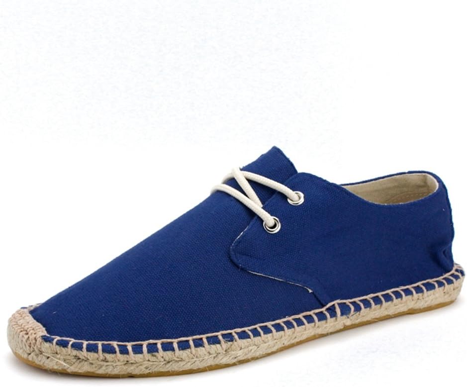 Men's Classic Canvas Slip-On Original Loafer Flat Shoes Casual Sneaker Espadrille Blue2 8.5US/265mm