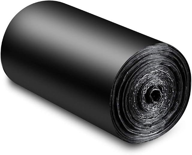 Oymlclivisa Bin Liners 5L Small Black Bin Bags 6 Rolls 180 Bags.