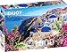 Enjoy Puzzle 1000 pezzi Jigsaw Puzzle - Santorini vista con fiori, Grecia