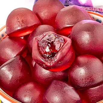 Peeled fruit gummies, mixed 7-flavor candy gift pack, assorted juice candies, white peach grape mango flavor soft candy, candied fruits, wedding sugar, instant fudge, sweet snack, desserts (4 packs)