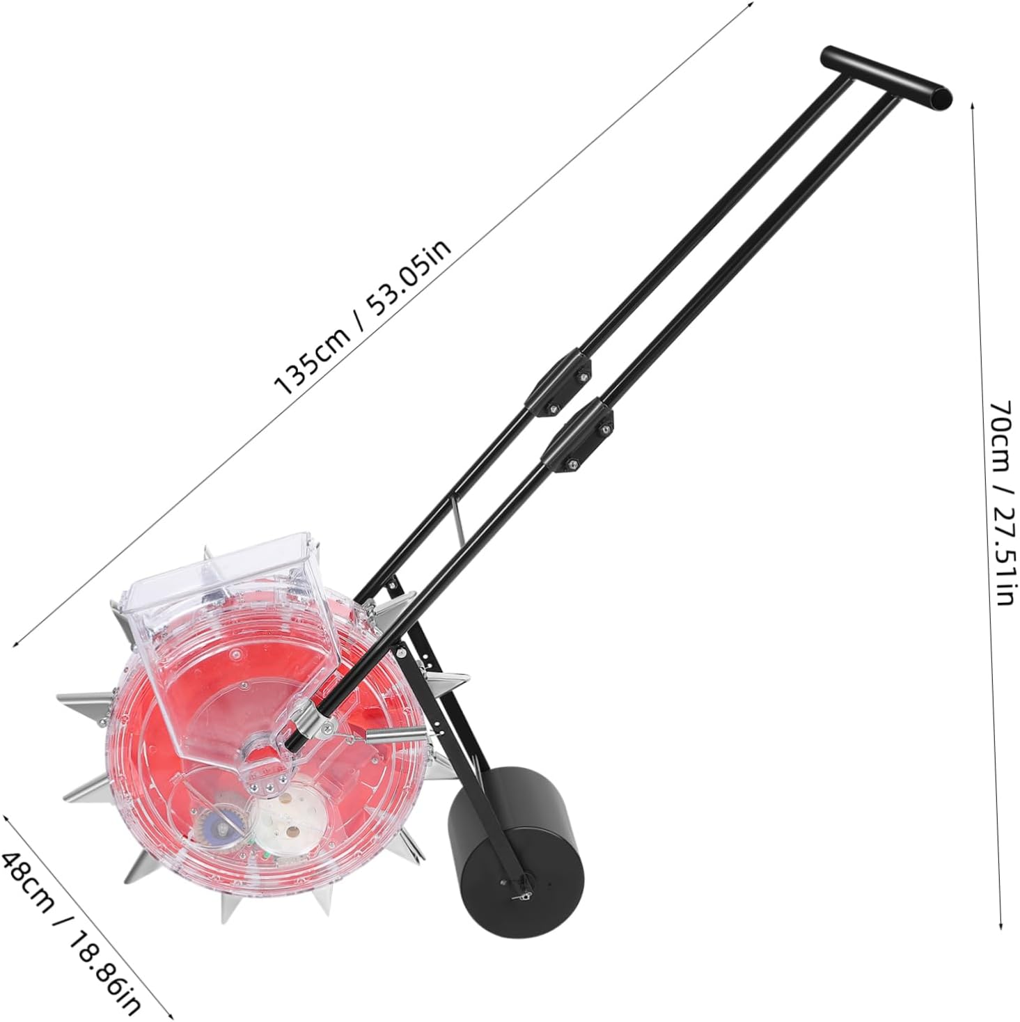 Manual Seeder Planter Lawn Care Equipment Hand-Push Fertilizer Spreader Garden Roller Precision Sowing Tool