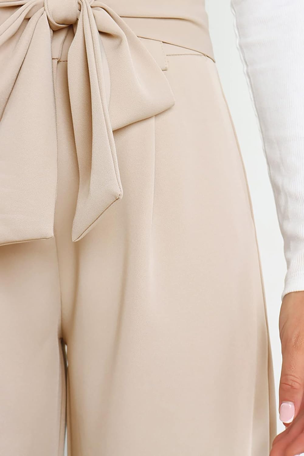 GUOLEZEEV High Waist Wide Leg Pants for Women Business Casual Outfits Dress Pants - Image 5